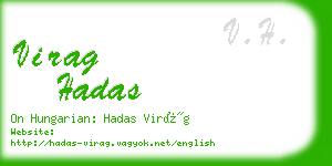 virag hadas business card